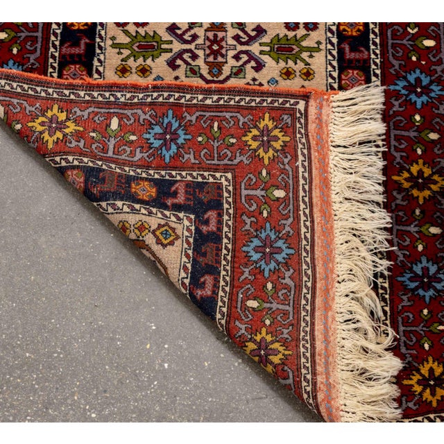 Persian Kazak Runner, 11' 6" X 2' 8" For Sale - Image 10 of 10