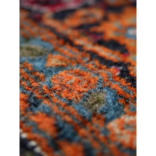 Brown Middle Eastern Rug in Ghoum Silk with Wool For Sale - Image 8 of 10
