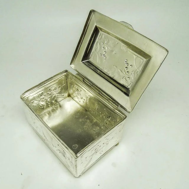 Silver Polish Art Nouveau Sugar Bowl from Bracia Henneberg, 1890s For Sale - Image 8 of 13