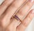 Metal Amethyst Bypass Promise Silver Ring - Modern Bridal Ring Gift for Her Us 7 For Sale - Image 7 of 7