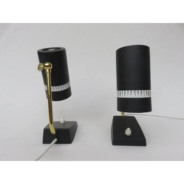 Mid-Century Nightstand Lamps, 1950s, Set of 2 For Sale - Image 4 of 18
