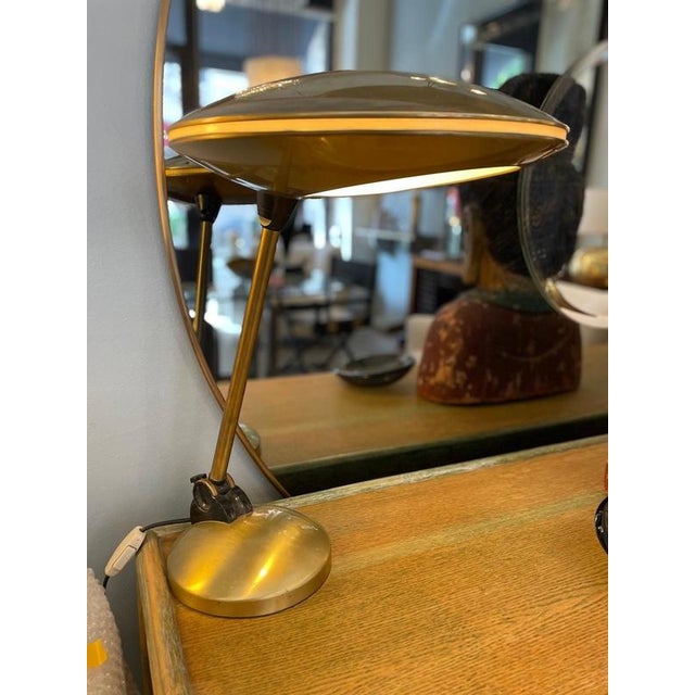 Vintage Brass Table Lamp, 1950s For Sale - Image 3 of 10