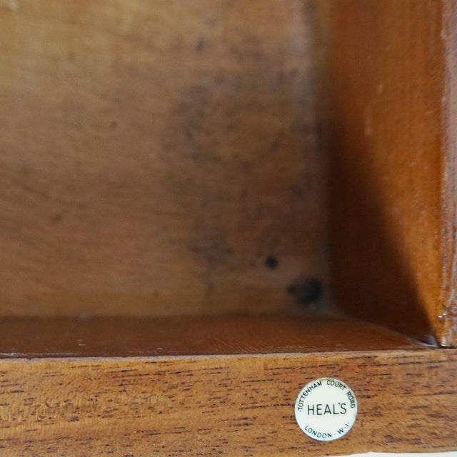 Art Deco Flame Mahogany Desk from Heals of London, 1930s For Sale - Image 4 of 16