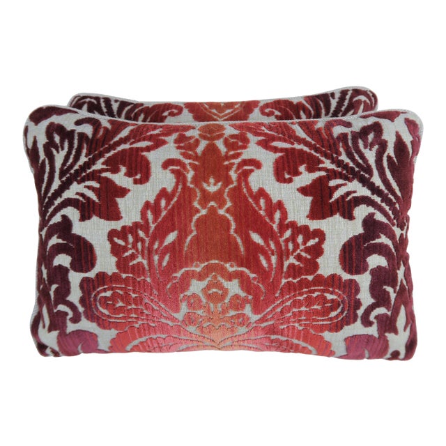 Clarence House Cut Velvet Pillows, Pair Chairish