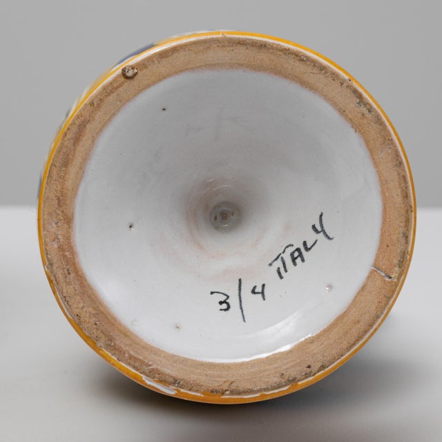 Pair Of 20th Century Italian Painted Ceramic Vases For Sale - Image 14 of 18