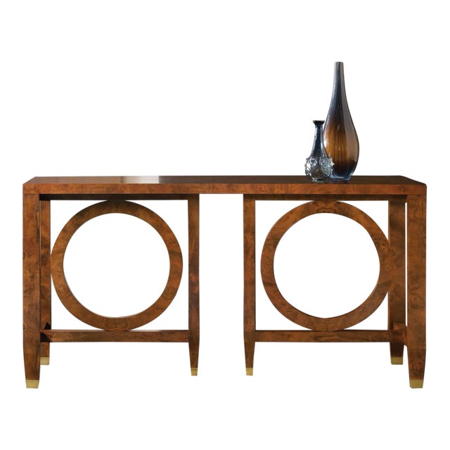 Modern History Moab Console Table - Walnut Burl For Sale
