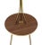 Brass Vintage Mid Century Brass Tri Leg Tripod Base Round Side Table Floor Lamp For Sale - Image 8 of 9