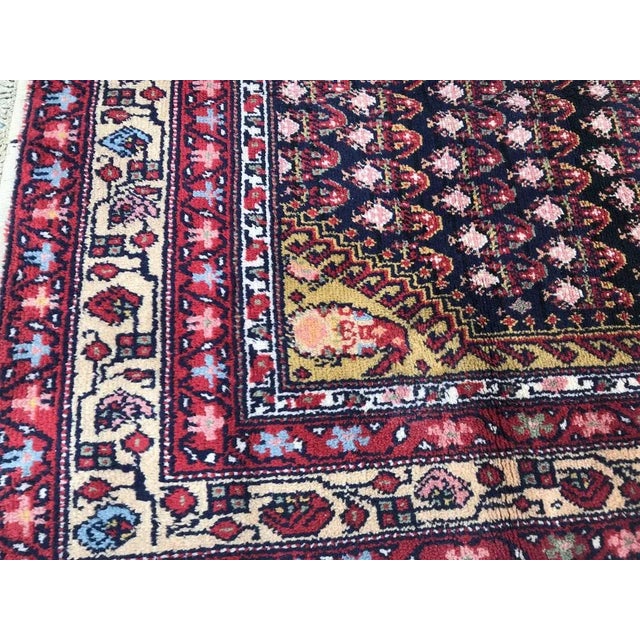 Vintage French Malayer Style Knotted Rug For Sale - Image 6 of 11