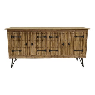 Vintage Sideboard attributed to Adrien Audoux & Frida Minet, 1960s For Sale