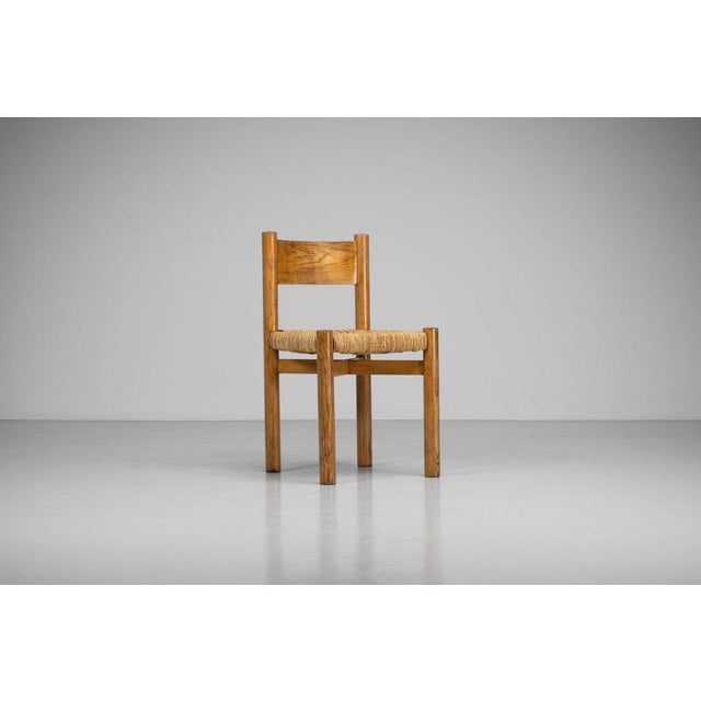 This exceptional ‘Méribel’ chair, designed by the iconic Charlotte Perriand (1903-1999) in the 1950s, embodies her...