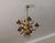 Gold-Plated Tole Wheatsheaf Chandelier by Hans Kögl, 1960s For Sale - Image 5 of 13