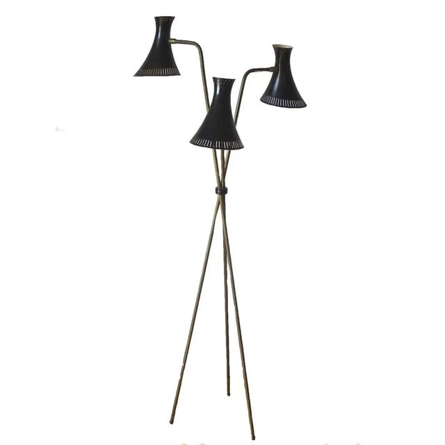 Three-Armed Floor Lamp, 1950s For Sale - Image 16 of 18