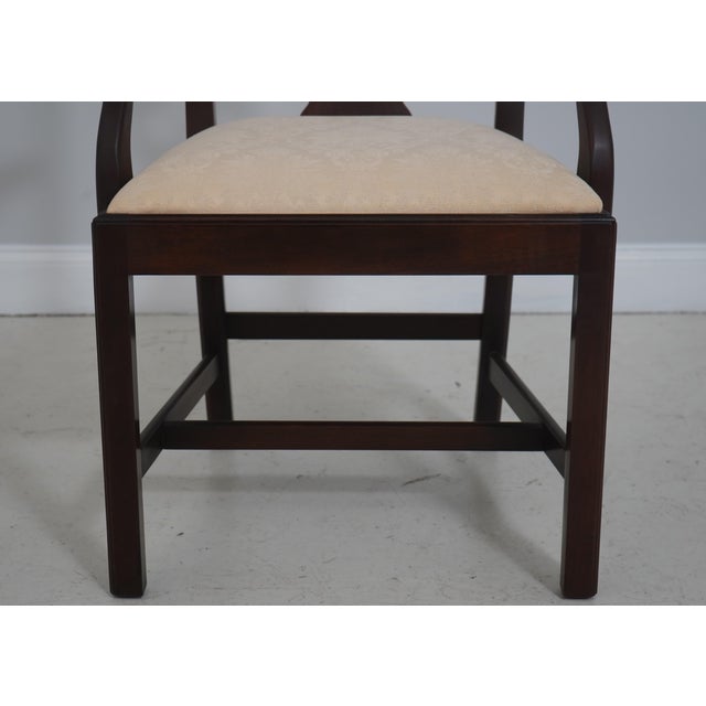 Set of 6 Stickley Mahogany Chippendale Dining Room Chairs For Sale - Image 11 of 18