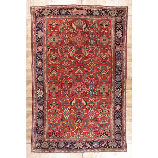 Late 19th Century Persian Sultanabad Rug, 11'10 X 18'08 For Sale - Image 11 of 11