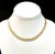 14k Yellow, White, and Rose Gold Woven Necklace Vintage For Sale - Image 11 of 11