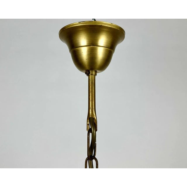 Yellow Murano Glass Pendant Lamp by Carlo Nason for Mazzega, Italy, 1970s For Sale - Image 8 of 9