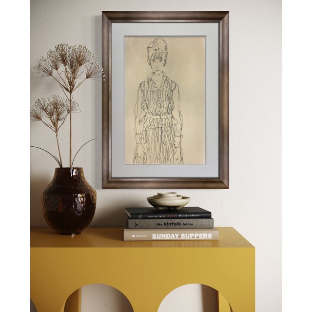 Schiele Limited Edition Lithograph titled Edith Schiele. 1915. Size : 50.2x35.6cm. It is a numbered Limited Edition of 100...