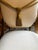 Cream Vintage Hollywood Regency Gilt Metal Ribbon Rocking Chair For Sale - Image 8 of 17