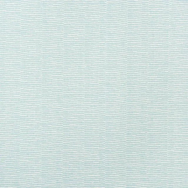 Abstract Sample - Schumacher Promenade Indoor & Outdoor Fabric in Aqua For Sale - Image 3 of 3