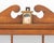 American Federal Style Pine Wall-Mounted Display Cabinet, the glass paneled door with brass handle opening to three...