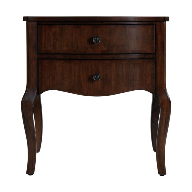 2020s Beasley 25 in. W Rectangular Wood 2 Drawer Traditional Nightstand, Olive Ash For Sale - Image 5 of 9