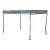 Vintage Meadowcraft Greek Key Metal and Glass Patio Table For Sale