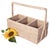 Artifacts Rattan 3 Section Caddy/Cutlery Holder with Handle in White Wash For Sale - Image 9 of 10