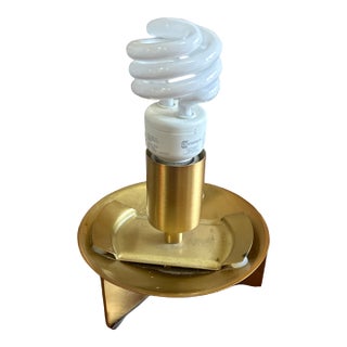 1970s Small Brass Task Lighting Desk Lamp For Sale