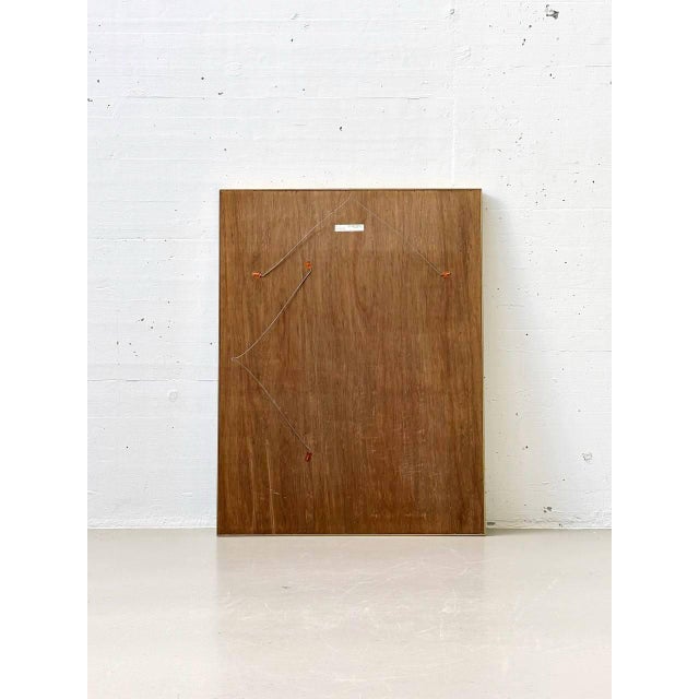 Contemporary Wall Mirror Framed with Beveled Mirror Glass For Sale - Image 3 of 11