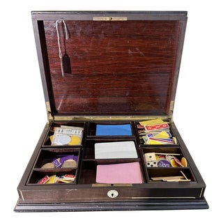 Napoleon III Box in Ebony and Mahogany For Sale