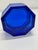 French Murano or French Cobalt-Blue Octagonal Glass Casket, Ca. 1960–1980 For Sale - Image 3 of 8