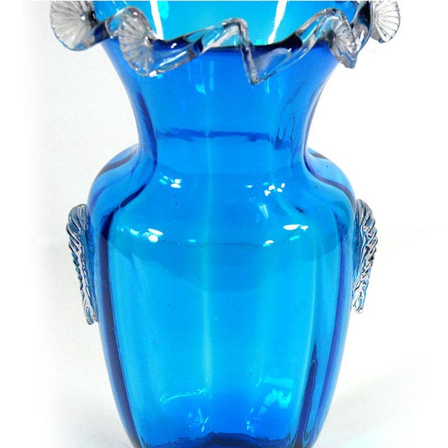 Glass Vintage Murano Glass Vase, 1950s For Sale - Image 7 of 9