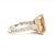 Natural Morganite Diamond Ring 14k Gold 4.26 TCW Certified, Size 5 For Sale - Image 10 of 15