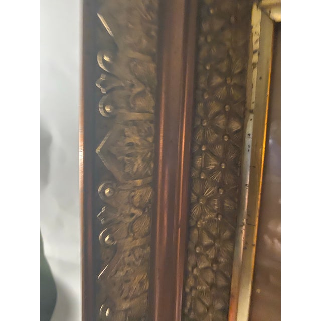 Antique Ornate Gilded Wood Picture Frame With Carved Details. For Sale In Miami - Image 6 of 12