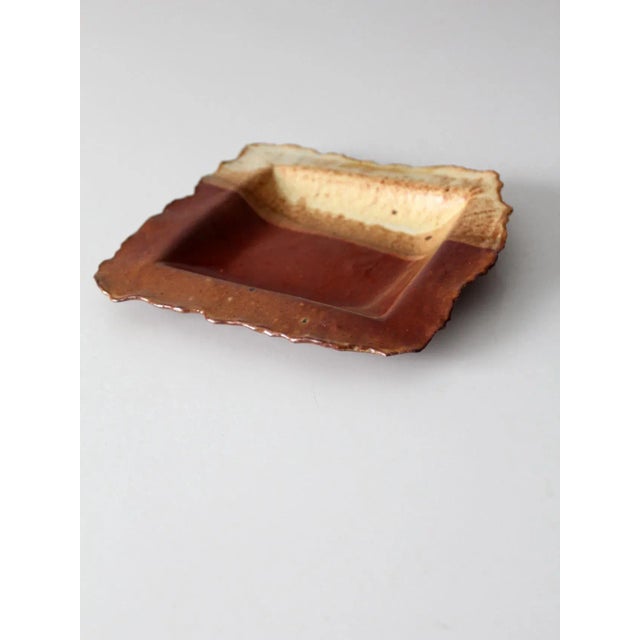 Ceramic Vintage Studio Pottery Plate For Sale - Image 7 of 9