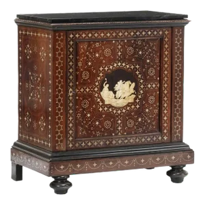 Magnificent 19th Century Italian Grand Tour Rosewood & Bone Inlaid Cabinet