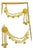 22k Gold Drop Earrings With 'Attached' Champasaralu / Ear Chains, 72 Gm For Sale