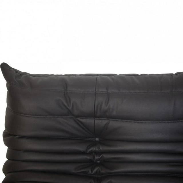 Togo Two-Seater Sofa in Dark Brown Leather by Michel Ducaroy, 1990s For Sale - Image 3 of 9