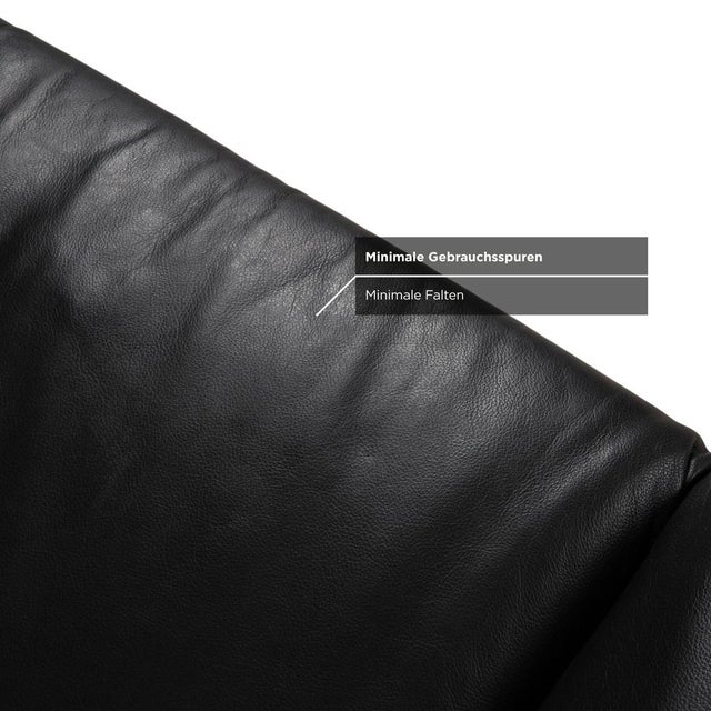 Rossini Two-Seater Leather Sofa with Black with Manual Function by Koinor For Sale - Image 10 of 16