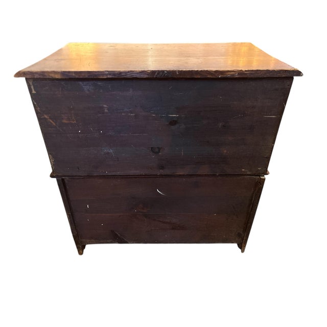 American 1920s Pine Lift Top Dry Sink For Sale - Image 3 of 9
