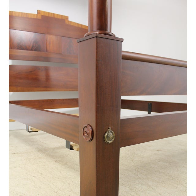 Craftique Queen Size Mahogany Canopy Bed Chairish