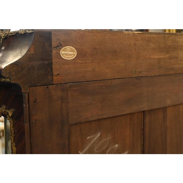 French Empire Inlaid Display Cabinet, 1880s For Sale - Image 11 of 14