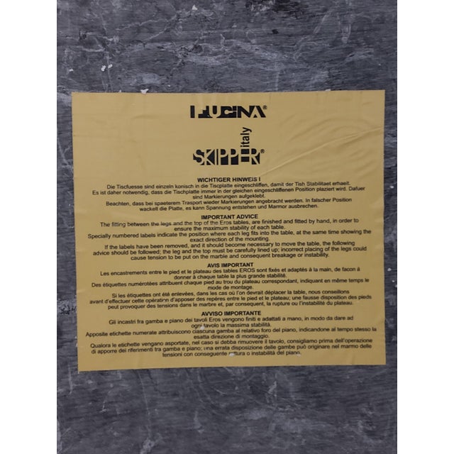 Black Marquina Black Marble Console by Angelo Mangiarotti, 1970 For Sale - Image 8 of 18