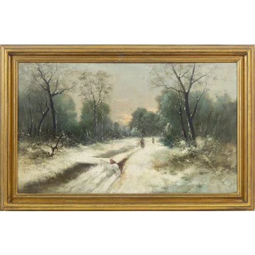 European School Artist, Landscape with Figures, Oil on Canvas For Sale