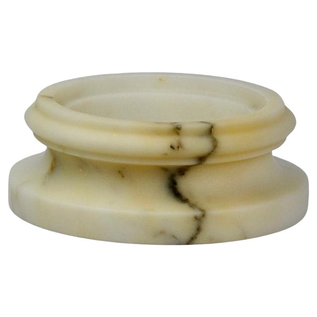 Handmade Column Vase in Satin Paonazzo Marble by Fiammetta V. For Sale