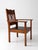 Brown Antique Arts and Crafts Mission Oak Armchair For Sale - Image 8 of 14