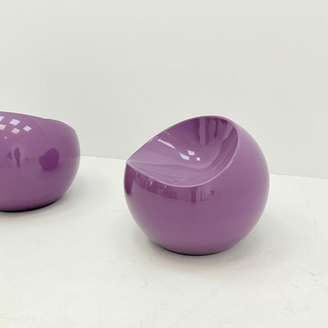 Mid-Century Ball Chair Dupont Stool by Finn Stone, Belgium, 1980s For Sale - Image 5 of 13