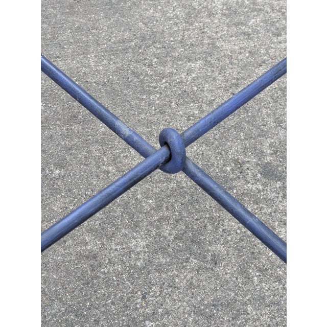 1990s Mario Villa Designer Sun Chair Brass and Iron For Sale - Image 9 of 11