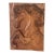 Vintage Equestrian Wood Block Carving Wall Plate For Sale