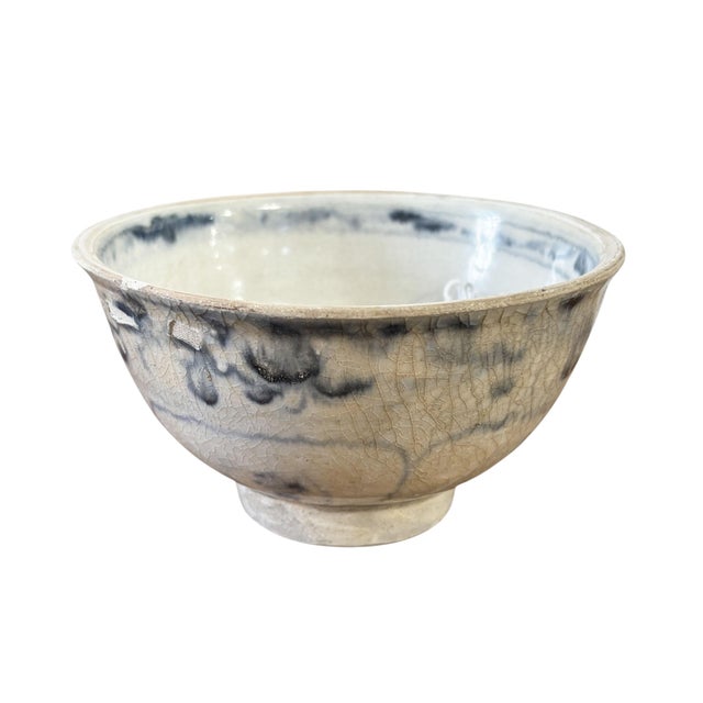 Hoi an Hoard Shipwreck Antique Bowl Late 15th-Early 16th Century 5.5" D For Sale - Image 10 of 11